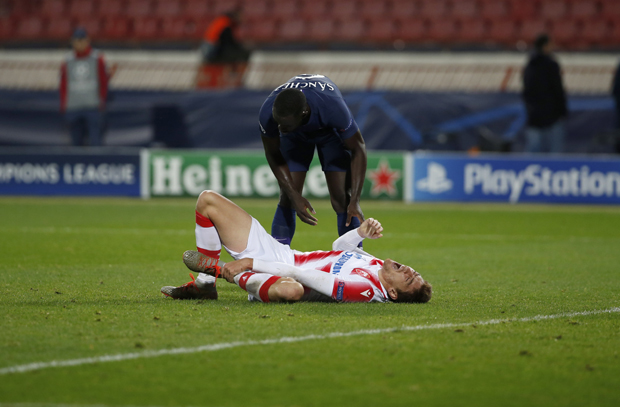 Павков, срећом, нема прелом: Звездин џин добро прошао